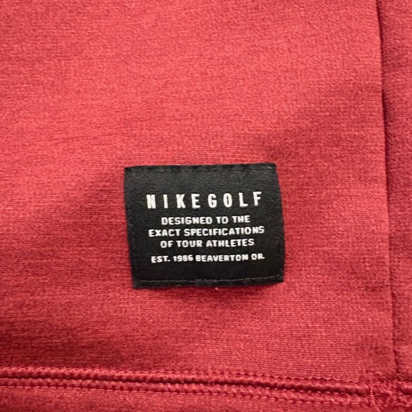 Nike Golf - Quarter Zip Sweater - Red - Men's Size Large - Picture 2 of 3